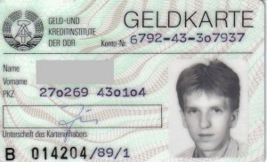 Geldkarte der DDR 